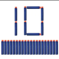 LHot Fire Gunn Bullett Soft Foam Dart for Nerf Gunn Refill Sticky Head Darts for Nerf N-Stike Elite Gunns (Multicolor) - Pack 10/20/60/100/200  Pcs, Kids. 