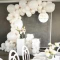 20pcs 10 inch long White Latex Balloons without shinny for Birthday Wedding Baby Shower Party Decorations  background white balloon. 