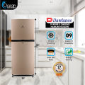 DAWLANCE REFRIGERATOR 9149WB E CHROME HAIRLINE GOLDEN 9 CUBIC FEET CAPACITY small size WITH 12 YEARS WARRANTY. 