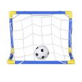 Folding Mini Football Soccer Goal Post Net Set with mp Kids Sport Indoor Outdoor Games s Child Birthday Gift Plastic. 