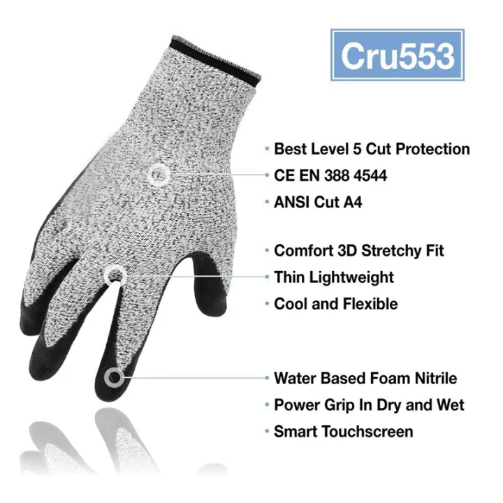 Cut%20Resistant%20Gloves%20For%20Kitchen,%20Protection%20Personified%20,Food%20Grade%20Cut%20Resistance%20Gloves%20Safety%20Cut%20Proof%20Stab%20Resistant%20Stainless%20Steel%20Metal%20Mesh%20Work%20Butcher%20Gloves%20-%20Image%207