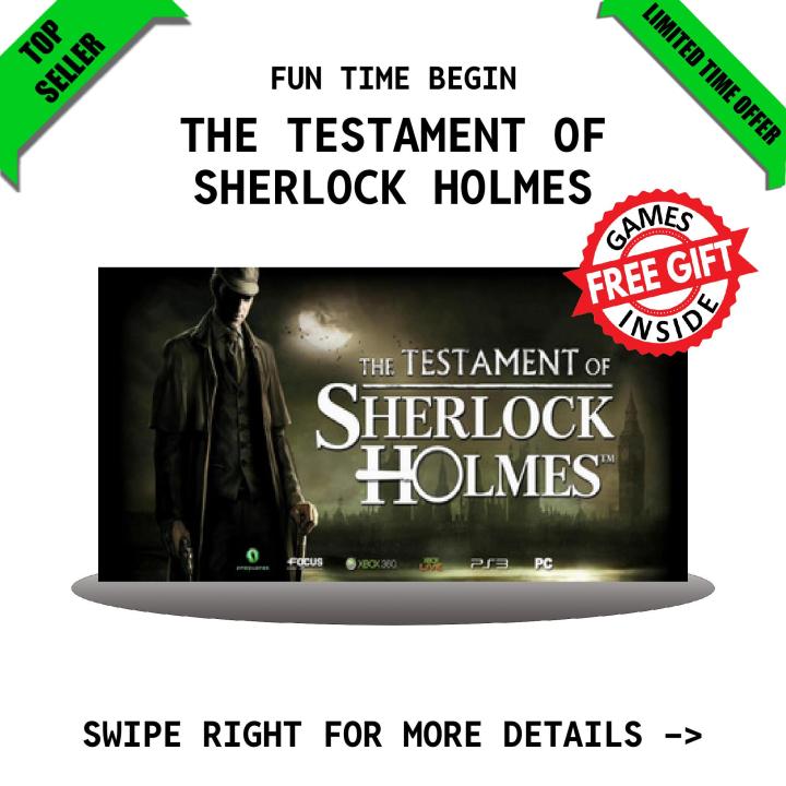 THE TESTAMENT OF SHERLOCK HOLMES - Game for PC - with installation guide - GoogleDrive/MediaFire - QR Codes - PC Games