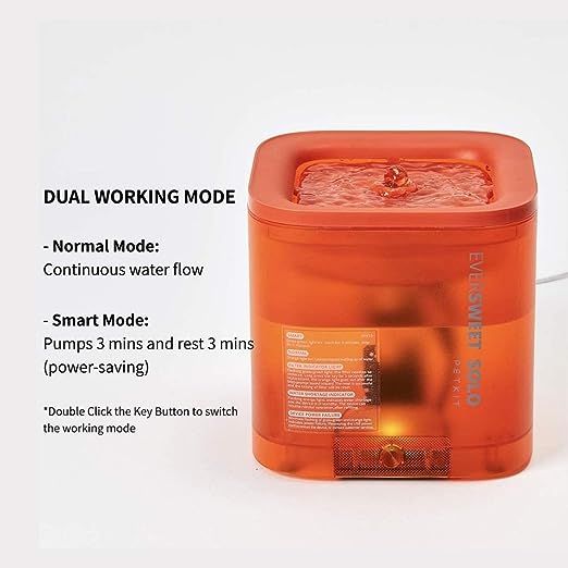 PETKIT%20Eversweet%20Solo%20Pet%20Water%20Fountain%20or%20Dispenser%20with%20Filter,%20Automatic,%20Dual%20Working%20Mode,%20Smart%20LED%20Light,%20for%20Cats%20and%20Dogs%20(OE-N12A-X3ON)%20-%20Image%204
