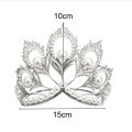Handmade Bridal Pearl Crystal Tiara Large Hair Crown Pageant Party Headband. 
