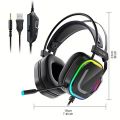COLUSI CLS-200 RGB Gaming Headset - 360° Microphone, Adaptive Head Beam, Bass Surround, Soft Memory Earmuffs. 