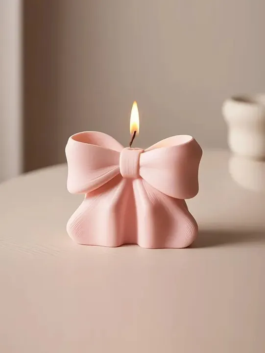 Bow Shape Candle for custom gift box in Karachi