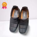 New Style Loafers Fashion High Quality Casual Rubber Shoes For Men Black. 