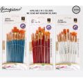 Professional 12pcs Multi Shapes Artist Paint Brush Set Watercolors Acrylic Oil Painting Supply Nylon Hair for All Purpose Artist Professional Kits. 