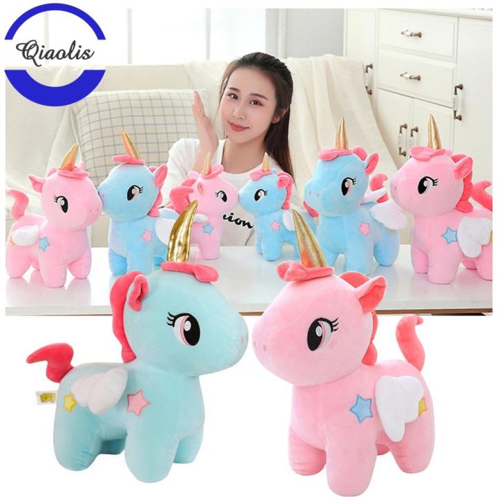 QS Kawaii Unicorn Plush Toy Soft Stuffed Unicorn Soft Dolls Animal Horse Toys For Children Girl Pillow Birthday Gifts #433202