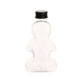 1Pc 200ML Christmas Bottles Xmas Gingerbread Man Bottles Candy Jars Juice Drink Bottle Party Candy Can Gift Wrapping Bottle. 