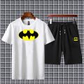 BATMAN printed Fabric T-Shirt & Short for Summer Elegant Suits Gym Track Suit T shirts shorts Casual Wear for Men/Girls/Women. 
