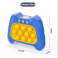 Quick Push Game Console, Birthday Gift, for Boys & Girls Age 3 4 5 6 7 Years Old, Quick Response Game Toy(Don't Include Batteries). 