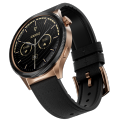 Zero® Lunar 360 Smartwatch 1.43" AMOLED Display |  Calling, Full Health Tracking, Voice Assistant | Premium Zinc Alloy Body with Leather+TPU Strap | Unisex Smartwatch for Android & iOS. 