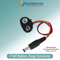 9 Volt Battery Snap Connector to DC Male Power Adapter Cable 9v Battery Connector for Arduino 9 volt External power connector. 