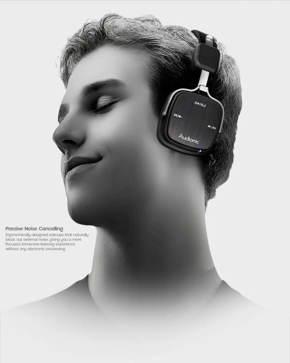 Audionic Hammer 110 Ultra Wireless Headphones with Bluetooth 5.4 Noise ...