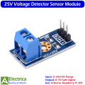 25V Voltage Detector Module 3-Terminal Sensor Board – Accurate Voltage Monitoring for Arduino, Raspberry Pi, ESP8266, STM32 & DIY Electronic Projects by Electrica. 