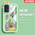 JIUMOO Case For Samsung A53 5G Case Tetris Pattern Monster Bowknot Casing Transparent Soft Silica Gel Shockproof Phone Cases Camera Lens Protective Cover. 