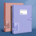 A4 File Folder Display Book 30Pages Transparent Insert Paper Document Organizer Bag Office School Supplies Stationery. 