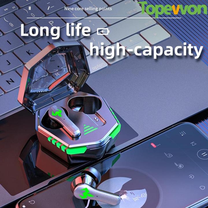 New Noise Reduction Earbud Gaming Earphone N35 TWS Wireless Earphones 9D Bluetooth-compatible 5.2 Music Headphone With Microphone