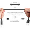 Replacement Usb Cable Power Cord For Blue Snowball Mic Microphone Black. 