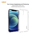 For iPhone 12 Pro Max Hat-Prince ENKAY 2 in 1 Clear TPU Soft Case Shockproof Cover + 0.26mm 9H 2.5D Tempered Glass Protector Film. 