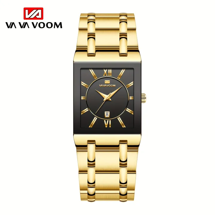 VA%20VA%20VOOM%20Men's%20Watch,%20Fashion%20Stainless%20Steel%203ATM%20Waterproof%20Calendar%20Square%20Quartz%20Wristwatch,%20Ideal%20choice%20for%20Gifts%20-%20Image%209