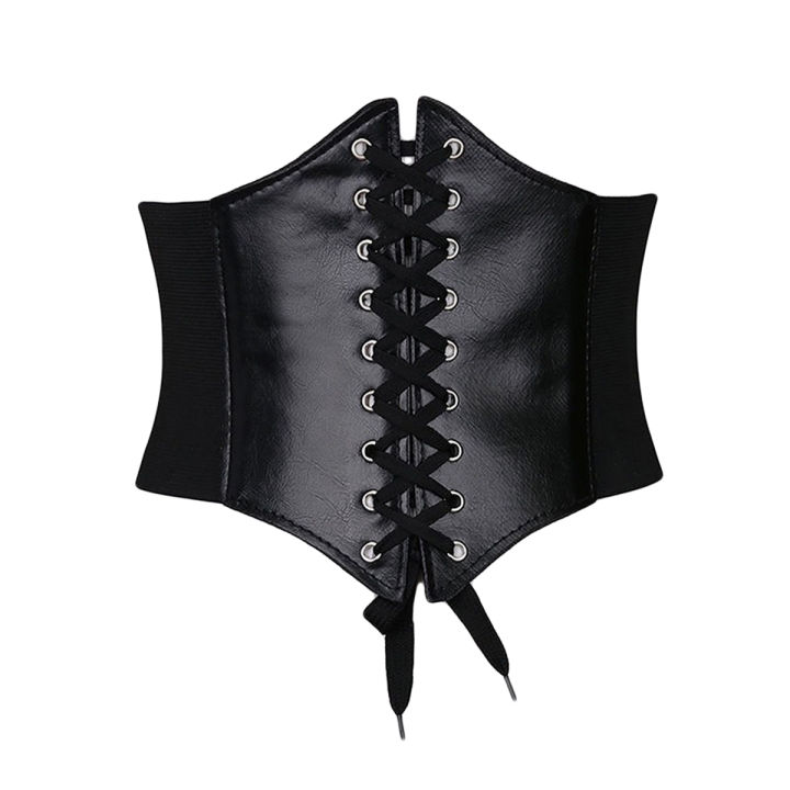 Corset Wide Belts Pu Leather Slimming Body Belts For Women Elastic Waist Belts Cologo