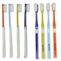 Ultra Fine Soft Toothbrush Nano Bristle Adult Tooth Brush Teeth Deep Cleaning Dental Oral Care Antibacterial Gum Health Hygiene Super Micro Toothbrushes For Sensitive Gums Fiber Thin Hair Whitening Brushes with Multi Color Handle. 