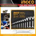 Ingco 12 pcs Double Open End Spanner Wrench Set 6-32mm. 