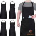 SADIQ'S MART Kitchen Aprons Adjustable Water dust heat Resistant Apron, Unisex Kitchen Apron for Cook, Couple, Grilling and Painting Black. 