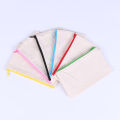Multipurpose Cosmetic Bag Makeup Pouches with Zipper Cotton Canvas Bag Pencil Pouch Travel Toiletry Bag DIY Design. 