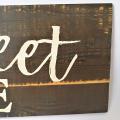 Ornaments Board Table Decorations Wood Sign Plaque Wooden Home Sweet Home Standing Plank Panel Home Decor. 