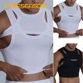 Men Tank Top Men's Street Fashion Stylish Comfortable Quick-drying Sleeveless Vest Two-piece Layered Tank Top. 