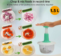 Multi-Functional Speedy Stainless Steel Push Chooper, Hand Pat Chopper Food Processor, Hand Push Chopper Machine, Handheld multi Color / Mincer / Mixer / BlenderFruits - Onion / Garlic Chopper - Payaz Cutter. 
