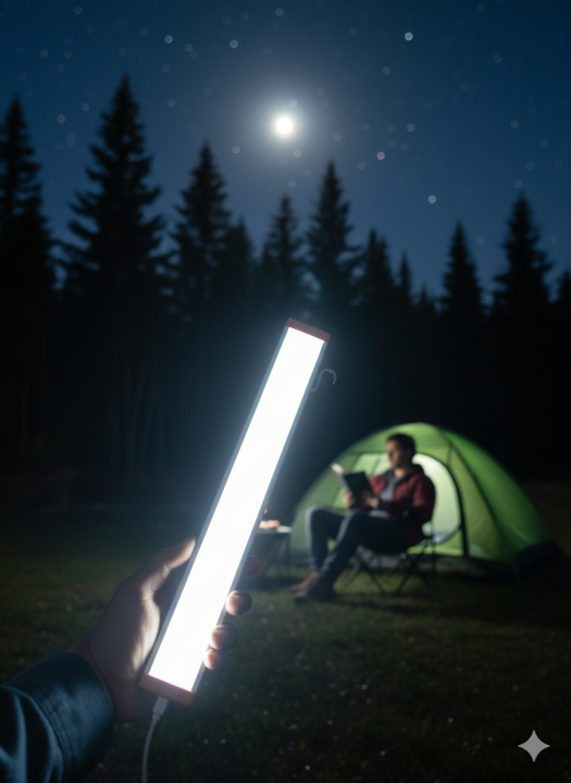 AZAD Rechargeable LED Emergency Light Tube – Portable, High Brightness ...