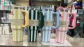 Stanley Tumbler 40oz (1200ml) – Stainless Steel Travel Mug with Striped Design. 