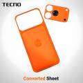 Tecno Spark Go 2 to iPhone 17 Pro Max Convert Sheet - Orange. 