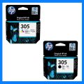 HP 305 Set of tri color and black Original Ink Cartridges. 