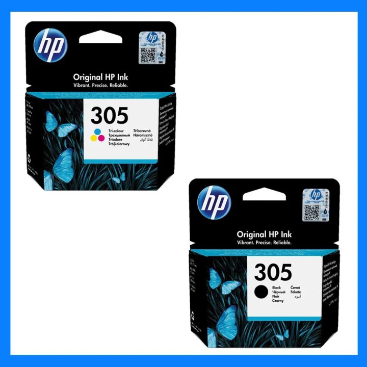 HP 305 Set of tri color and black Original Ink Cartridges
