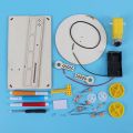 DIY Creative wooden electric plotter Drawing Robot STEM Kids Model Automatic Painting Science Electronics Kits Experiment. 
