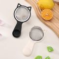 Durable 304 Stainless Steel Fine Mesh Strainer Fine Mesh Cat Shape Colander Sieve Multi-function Easy Clean Tea Leaf Spice Strainer Kitchen Baking Tools. 