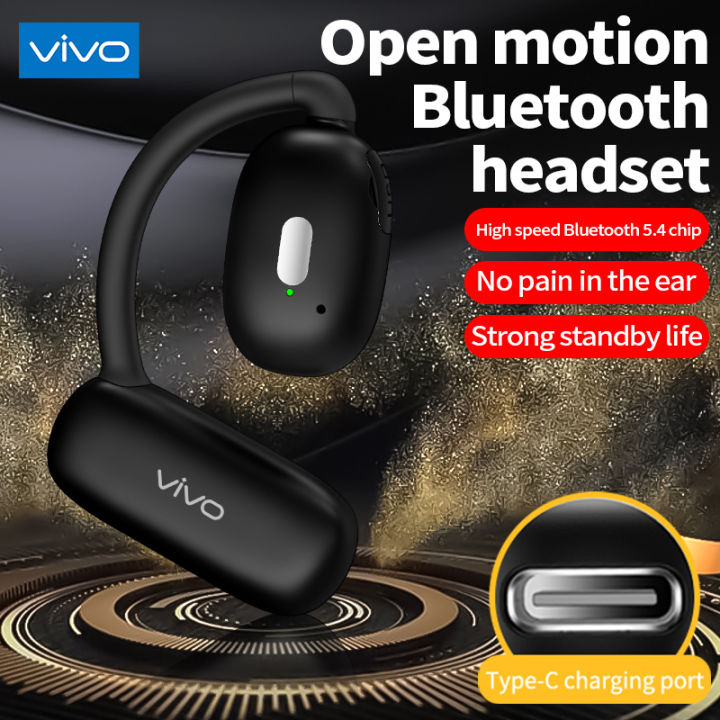♥Original Product+FREE Shipping+COD♥VIVO-V21 Open Ear Earbuds Noise-Canceling Ergonomic Ear Buds Lightweight IPX5 Waterproof Wireless Headphones Hands-free Calls For