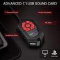 Tatybo XW6 7.1 Gaming Headset for PC, PS4, PS5, Xbox One, Switch, USB & 3.5mm Gaming Headphones with Noise Canceling Microphone. 