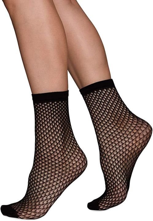 Black%20Mesh%20Lace%20Net%20Socks%20For%20Women%20-%20Image%202