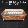 Copper BBQ Grill | Large size 9x16 | Large size | Hammered Design. 