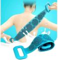 Bath Shower Silicone Body Brush Belt | Soft Exfoliating Back Scrubber | Deep Cleaning Body Brush (Random Color). 