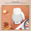 Folding Electric Kettle, 0.6L 400W US Plug 110V Slim Foldable Design for Travel Portable Hot Water Kettle. 