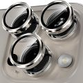 Compatible for IPhone 15 Pro/15 Pro Max Camera Lens Protector Titanium.Iphone 15 pro max metal ring camera protector. 