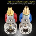 R134 A/C Low/High Quick Connector Air Conditioning Coupler Adapter with. 