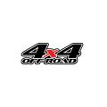 4x4 off road stickers for car exterior (black and red color). 